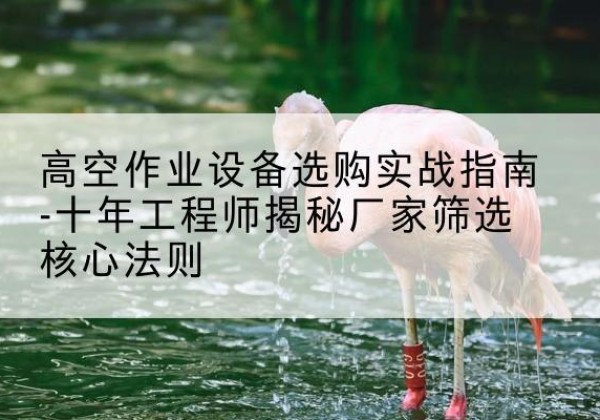 集美剪叉式升降机厂家-高空作业设备选购实战指南-十年工程师揭秘厂家筛选核心法则